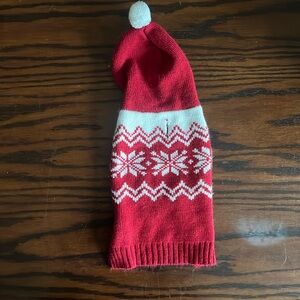 🎄 Red & White Christmas Sweater Size: S Friends Forever Dog Apparel